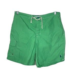 Polo Ralph Lauren Swim Trunks Shorts Men’s XL Green Beach Surf  Summer Beach
